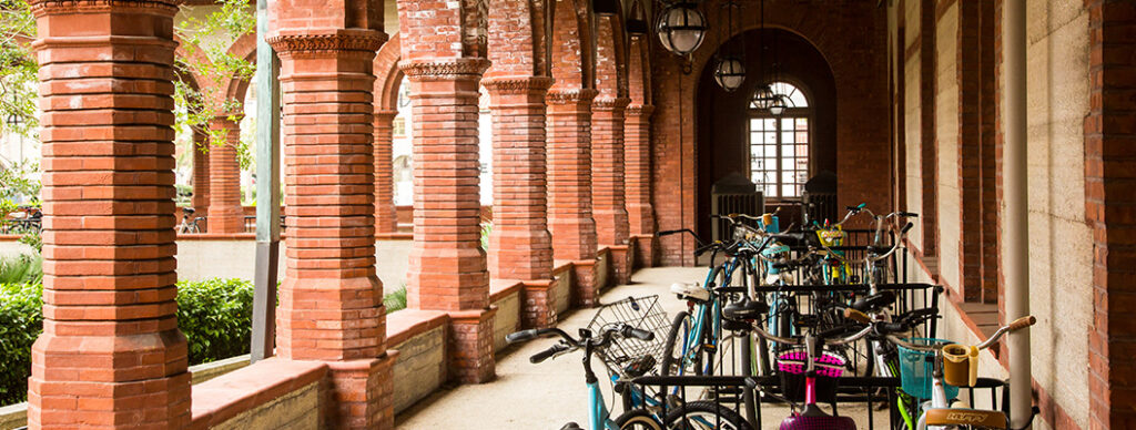 A view of campus at a struggling small college